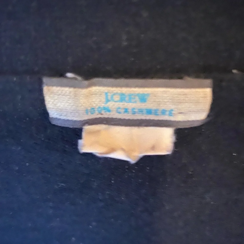 J.Crew black cashmere 3/4 sleeve cardigan - Picture 3 of 6